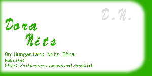 dora nits business card